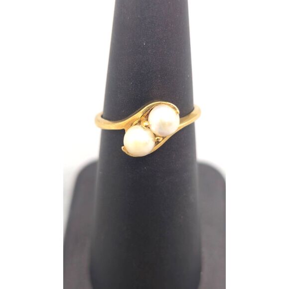 10KT YELLOW GOLD 2.00G PEARL WAVE RING SIZE 6 (116314-8) - Picture 3 of 3